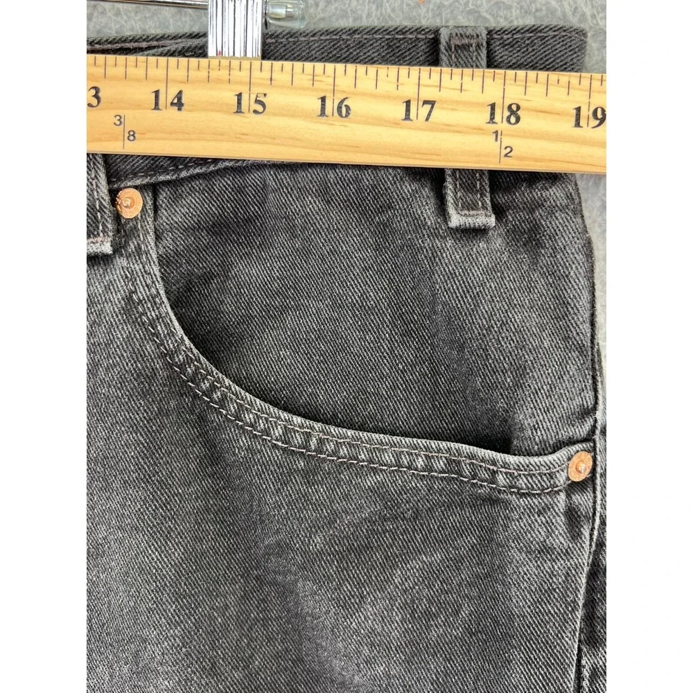 LEVIS 550 Denim Jeans Men 40x30 (37x29 Actual)‎ Relaxed Fit Black Vintage READ